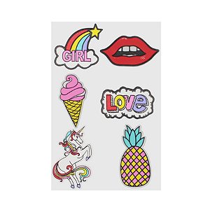 Cartela Patch Adesivo - 6cm - 6 unidades - Rizzo
