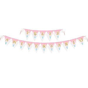 Faixa Decorativa - Feliz Aniversário - Unicórnio - 1 unidade - Cromus - Rizzo