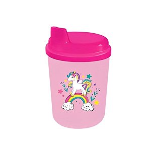 Copo Com Tampa Baby Unicórnio - 240ml - 1 unidade - Rizzo