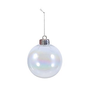 Bola de Natal - Furta-Cor - 10cm - 6 unidades - Rizzo
