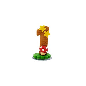 Vela de Biscuit - Super Jogos - N° 1 - 1 unidade - Rizzo