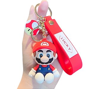 Chaveiro com Alça Vermelha - Mario - 7cm - 1 unidade - Rizzo