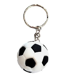 Chaveiro Emborrachado - Bola Futebol - 2,5cm - 1 unidade - Rizzo