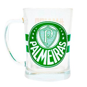 Caneca de Vidro Chopp - Palmeiras - 650ml - 1 unidade - Rizzo