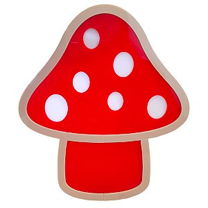 Bandeja Decorativa - Cogumelo -  21x24cm - 1 unidade - Rizzo