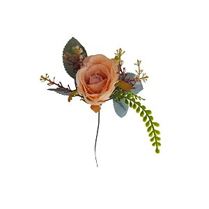 Flor Decorativa Artificial - Rosa - 21cm - 1 unidade - Cromus - Rizzo