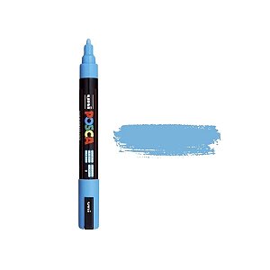 Caneta Posca PC-5M 2.5mm - Azul Claro - 1 unidade - Posca - Rizzo