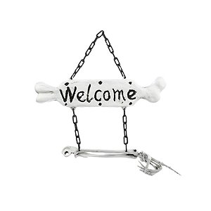 Enfeite para Porta Halloween - Placa "Welcome" - 36cm - 1 unidade - Cromus - Rizzo