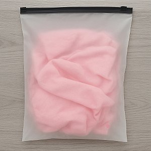 Saco Trilho Zip Preto - Transparente Fosco Com Furo - 35x45cm - 50 unidades - Rizzo