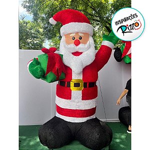 Papai Noel Premium Gigante Inflável Com Led - Bivolt - 2,4m - 1 unidade - Cromus - Rizzo