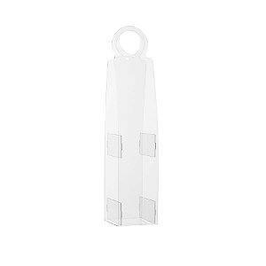 Sacola Redonda Transparente Bag Para Vinho 750ml - Lisa - 39cm - 1 unidade - Rizzo