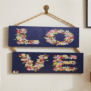 Placa Decorativa em MDF - Love - 1 unidade - Rizzo