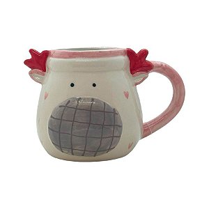 Caneca de Cerâmica - Rena de Natal - 400ml - 1 unidade - Rizzo - Rizzo