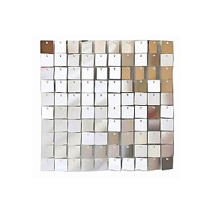 Painel Metalizado Shimmer Wall Prata - 30x30cm - 1 unidade - Rizzo