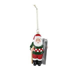 Enfeite Para Pendurar - Papai Noel Verde - 12cm - 1 unidade - Cromus - Rizzo