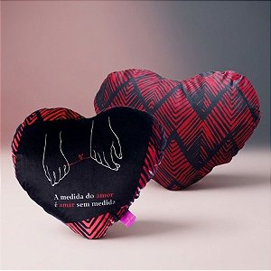 Almofada Formato Coração - 40cm - 1 unidade - Zona Criativa - Rizzo