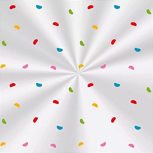 Saco Decorado Jujubas - 11x19,5cm - 100 unidades - Cromus - Rizzo Embalagens