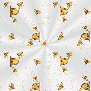 Saco Decorado Doce Mel - 20x29cm - 100 unidades - Cromus - Rizzo Embalagens