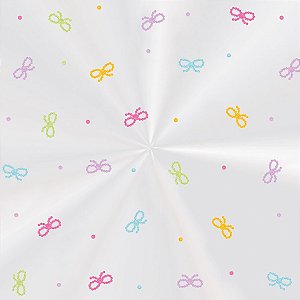 Saco Decorado Laços - 20x29cm - 100 unidades - Cromus - Rizzo Embalagens