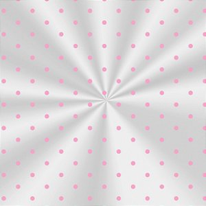 Saco Decorado Poá Rosa - 25x37cm - 100 unidades - Cromus - Rizzo Embalagens