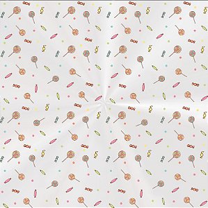 Saco Decorado Doce Sonhos - 30x44cm - 100 unidades - Cromus - Rizzo Embalagens