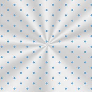 Saco Decorado Poá Azul - 30x44cm - 100 unidades - Cromus - Rizzo Embalagens