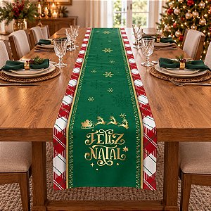 Trilho de Mesa - Natal Verde - 40x200cm - 1 unidade - Regina - Rizzo