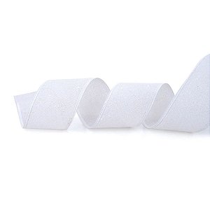 Fita Decorativa Aramada - Branco - 6,3x914cm   - 1 unidade - Cromus - Rizzo