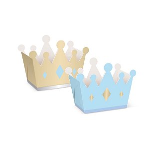 Cachepot Coroa Festa Reinado Do Principe - 8 unidades - Cromus - Rizzo Festas