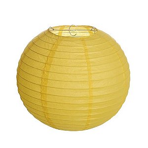 Lanterna de Papel Amarelo 15cm - 01 unidade - Cromus - Rizzo Festas