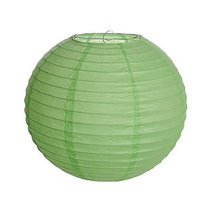 Lanterna de Papel Verde 15cm - 01 unidade - Cromus - Rizzo Festas