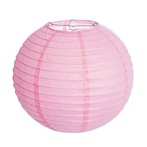 Lanterna de Papel Rosa 20cm - 01 unidade - Cromus - Rizzo Festas