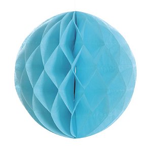 Globo de Papel Colméia Azul 25cm - 01 unidade - Cromus - Rizzo Festas