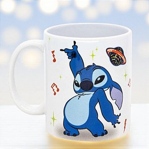 Caneca Pop New Gift Stitch Alien - 350ml - Disney Original - 1 unidade - Zona Criativa - Rizzo