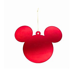 Enfeite Para Pendurar De Natal - Pingente Mickey Vermelho - 12cm - Disney Original - 1 unidade - Cromus - Rizzo