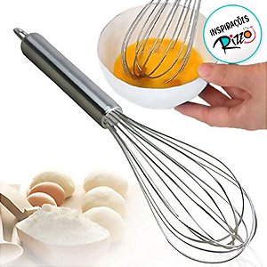 Batedor de Ovos Fuet Inox - 29cm - 1 unidade - Rizzo