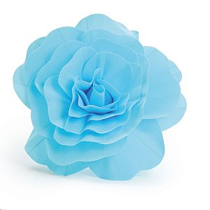 Flor Decorativa Azul 40cm - 01 unidade - Cromus - Rizzo Festas