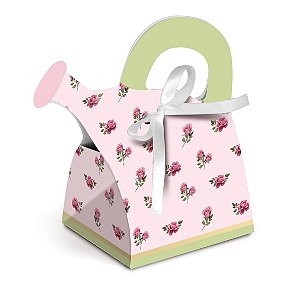 Caixa Regador Festa Jardim Secreto - 8 unidades - Cromus - Rizzo Festas