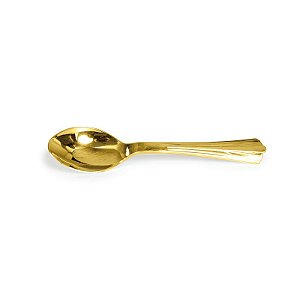 Garfo de Sobremesa Ouro 14cm - 12 unidades - Descartáveis de Luxo - Cromus - Rizzo Festas