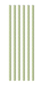 Canudo de Papel Missoni Verde - 20 unidades - Cromus - Rizzo Festas