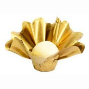 Forminha para Doces Finos - Cheri - Dourado Metalizado - 50 unidades - Maxiformas - Rizzo