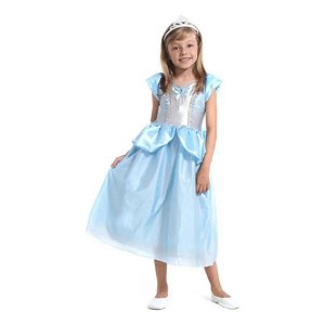 Fantasia Princesa Cristal infantil - 1 unidade - Sula - Rizzo