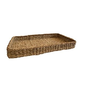 Bandeja Decorativa Ubirajara De Seagrass - 70x40x8cm - 1 unidade - Rizzo