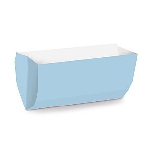 Saquinho de Papel para Hot Dog 17,5x9x5cm - Liso Azul - 50 unidades - Cromus - Rizzo Festas