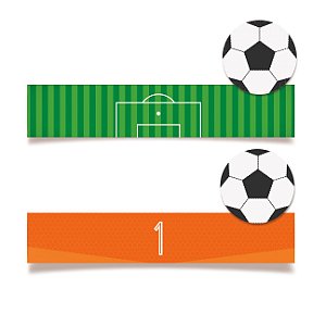 Adesivo Retangular para Lembrancinha Festa Futebol - 20 unidades - Cromus - Rizzo Festas