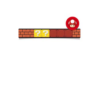 Adesivo Retangular para Lembrancinha Festa Mario - 20 unidades - Cromus - Rizzo Festas