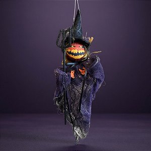 Enfeite de Pendurar Halloween - Bruxa Roxo - 27cm - 1 unidade - Cromus - Rizzo