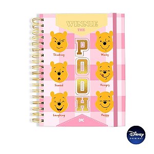 Caderno Smart Univ. Com Folhas Reposicionáveis - Ursinho Pooh - Ref. 4496 - Disney Original - 1 unidade - DAC Art - Rizz