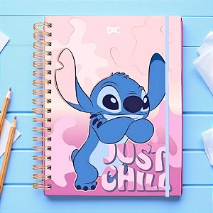 Caderno Smart Colegial Com Folhas Reposicionáveis - Stitch - Ref. 4668 - Disney Original - 1 unidade - DAC Art - Rizzo