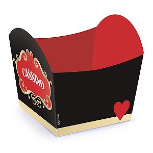 Mini Cachepot Festa Cassino - 10 unidades - Cromus - Rizzo Festas